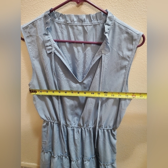 Solid Cupshe Light Blue Dress - Picture 5 of 7